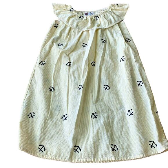 Smocked A Lot Kids Girl’s Anchor Dress 6 - Picture 1 of 6